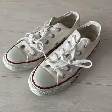 컨버스 컨버스 캔버스 스니커즈 로우 컷 화이트 23cm