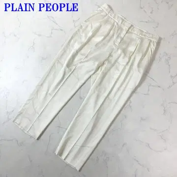 플레인 피플 7부 기장 팬츠 화이트 리오셀 폴리에스테르 4 C2872