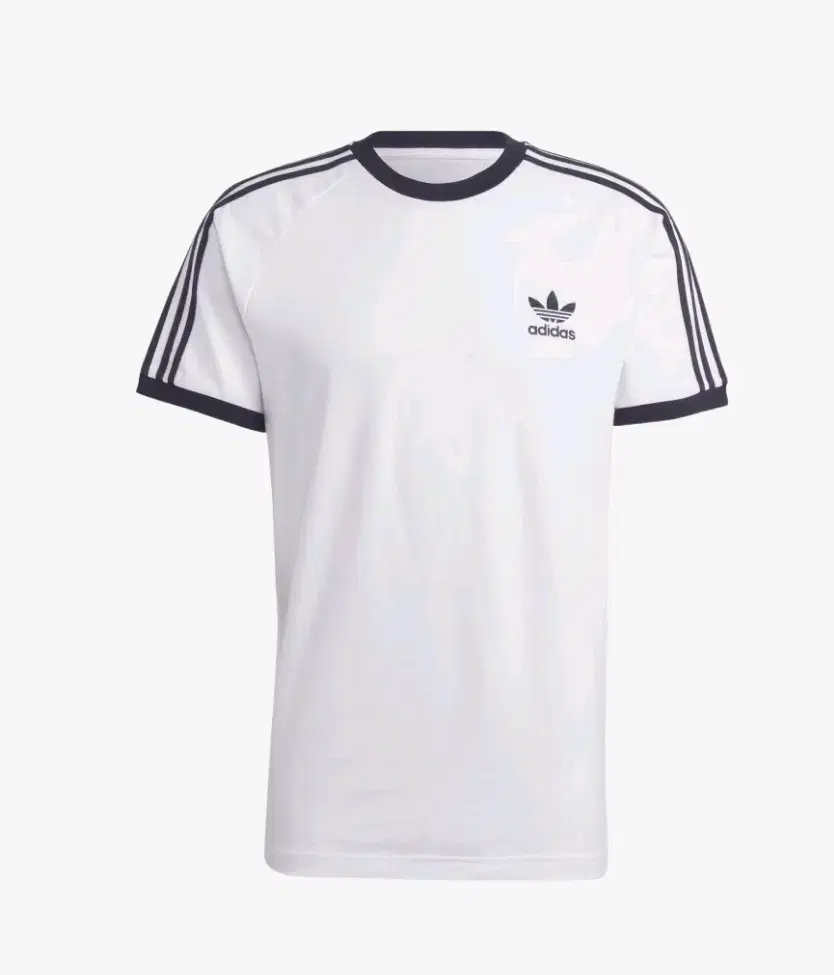 IA4846. 아디다스 삼선 반팔 흰 티. 2XL