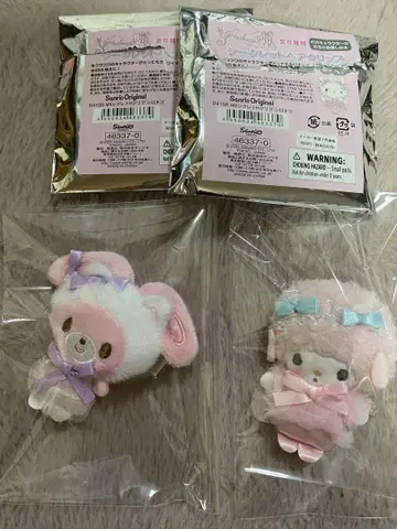 산리오 흰 고양이 발레리나 시크릿 헤어 클립 마이 스위트 피아노