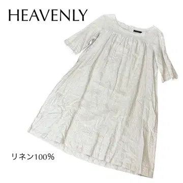 새상품급 HEAVENLY 헤븐리 린넨 100% 원피스