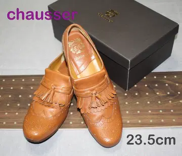 [눈에 띄는 흠집/얼룩 없음] chausser 퀼트 태슬 로퍼 카멜