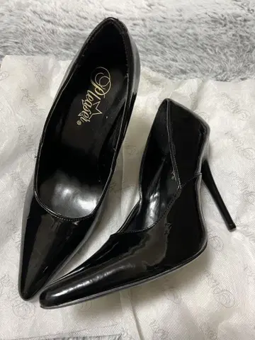 프리저 에나멜 하이힐 펌프스 6인치 22.5cm