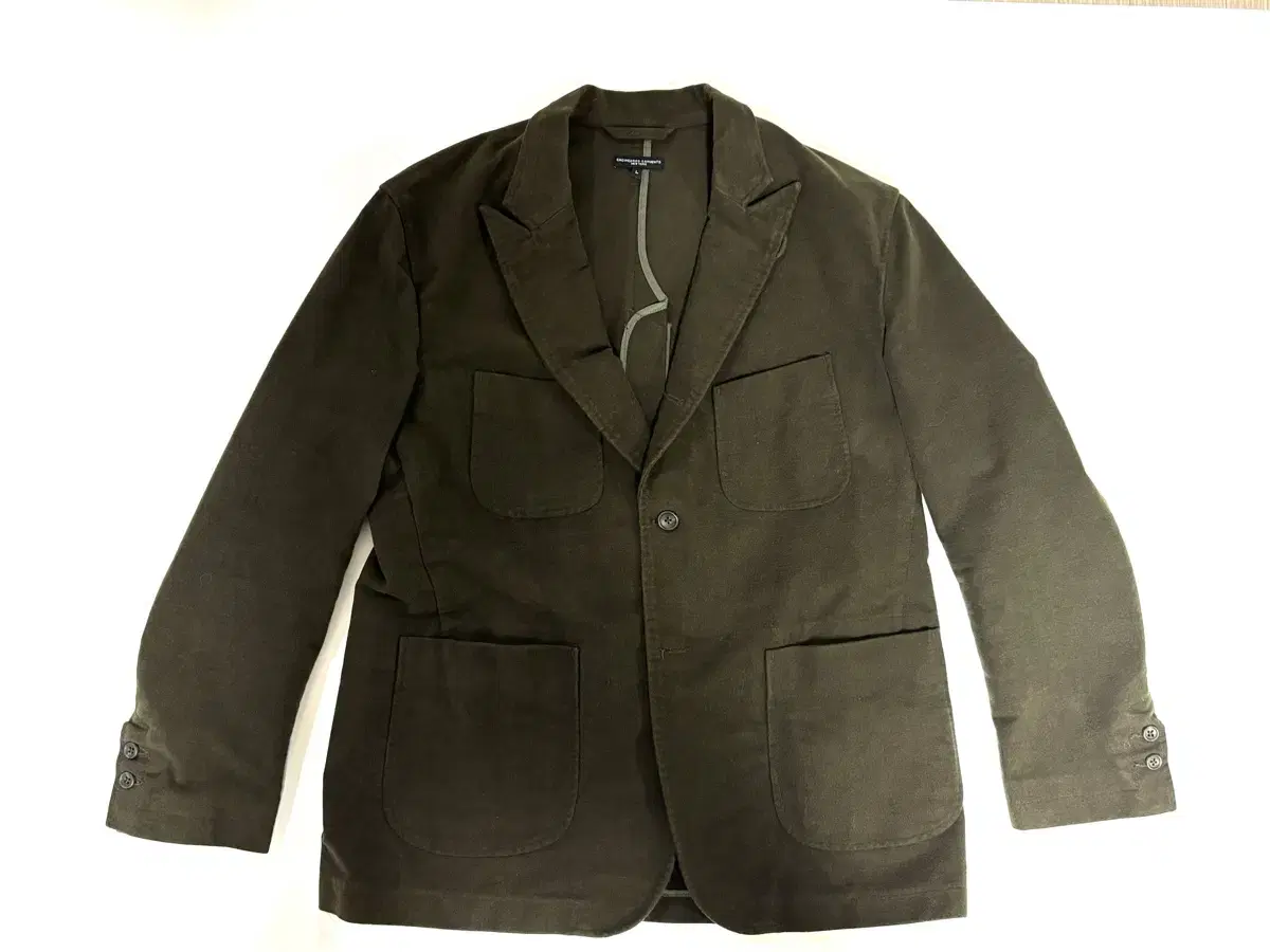 Engineered Garments NB Jacket (New Bedford) Olive Khaki Moleskin L
