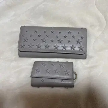 JIMMY CHOO 스타 스터드 장지갑 키케이스
