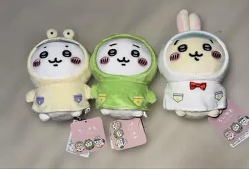 치이카와 (먼작귀) 비오는 날 봉제 인형 3종 세트