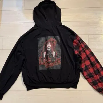 레어 LiSA LADY BUG 투어 라이브 후드티 블루종