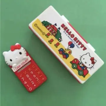 새상품 미니어처 키티 펜 케이스 계산기 산리오 검 리멘트