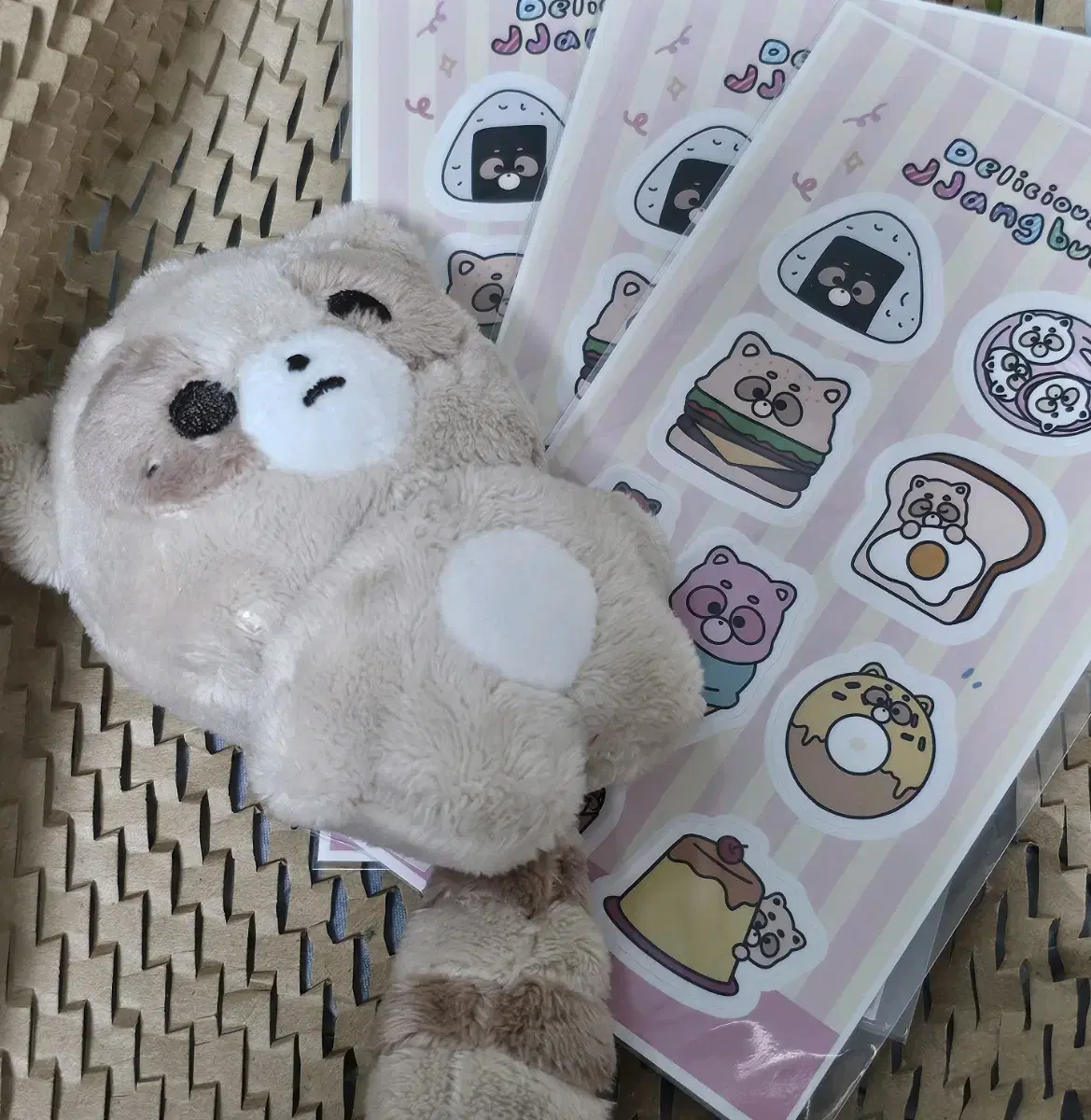 장하오 인형 짱부리 10cm + 짱부리 스티커 3장