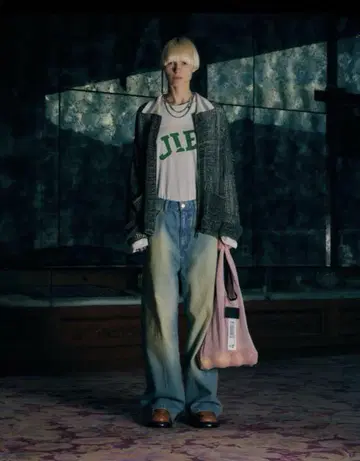 jieda 23ss 메쉬 지퍼 업 니트 가디건