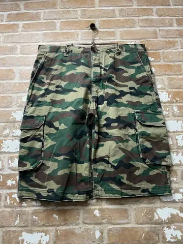 00s 카고 팬츠 하프 팬츠 카모 오버 사이즈 카고 하프 구제 의류