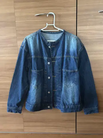 FashionLetter LARU 노카라 데님 자켓