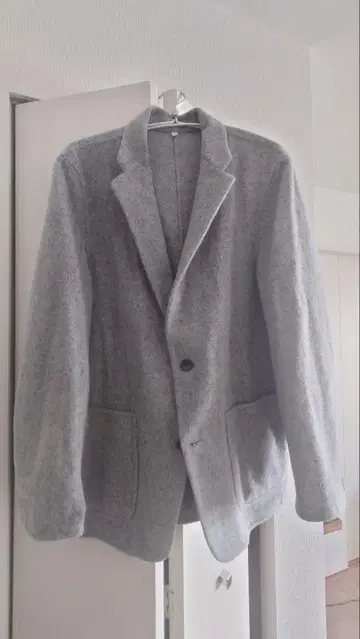무지 라보 그레이 테일러드 자켓 캐시미어 혼방