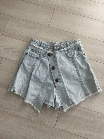 알리시아 스탠 데님 미니 스커트 숏 팬츠 S 론하머 GUESS