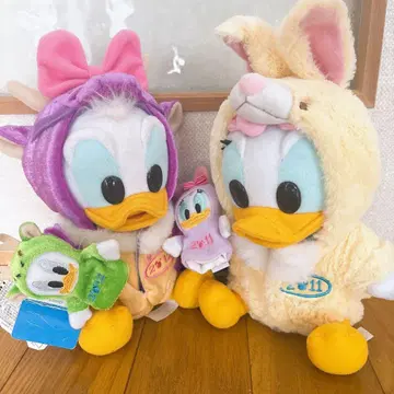 도널드 덕 데이지 덕 코스튬 봉제 인형 세트