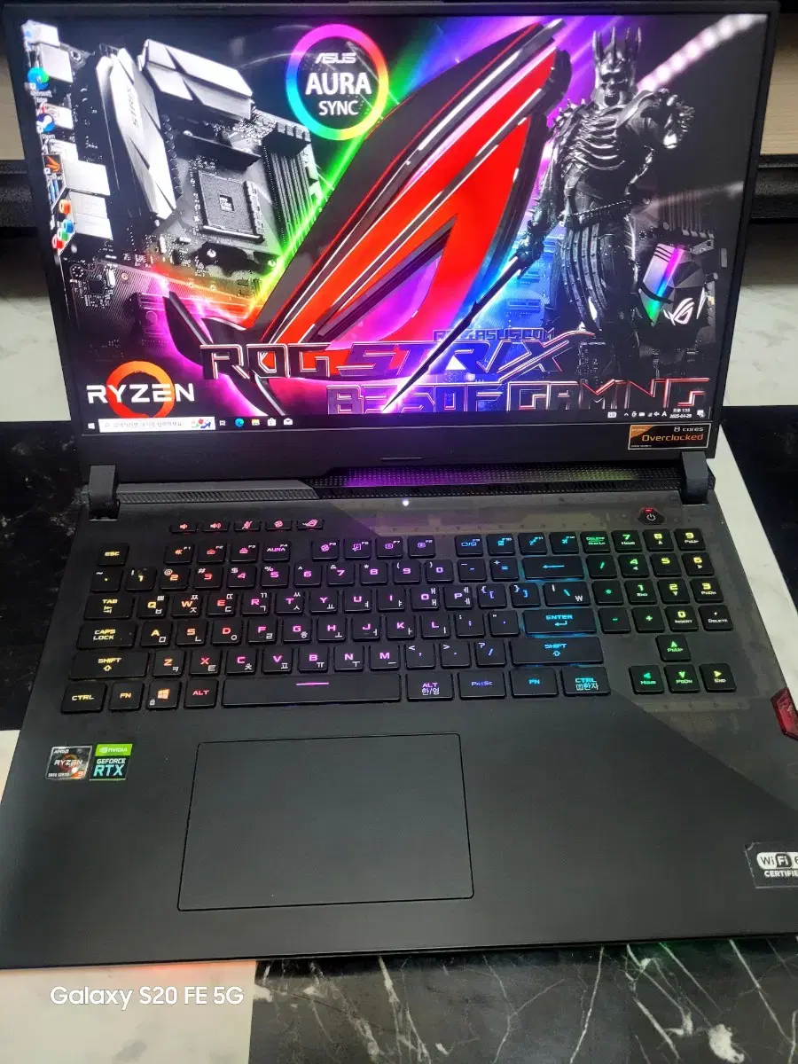 RTX 3080 아수스 최강 게이밍 노트북 팝니다.풀업그레이드
