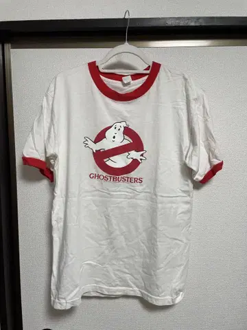 90s 고스트 버스터즈 빈티지 링거 티셔츠 영화 트림