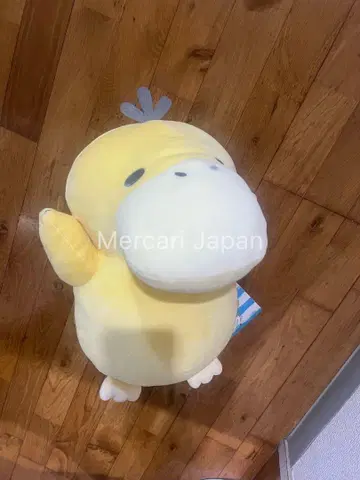 피카츄가 가지고 있는 코닥 봉제 인형 포켓몬 센터 요코하마 R 포켓몬