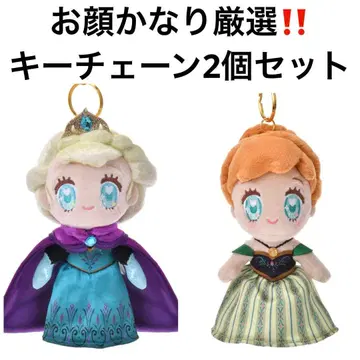 디즈니 tiny 엘사 키체인 안나 봉제 인형 안나와 엘사 대관식