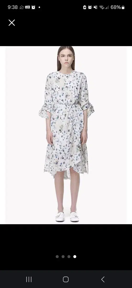 Time ONEPIECE Chiffon sleeve ribbon