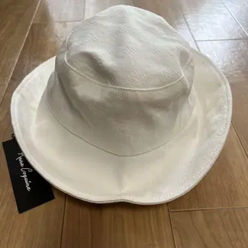 AnneCoquine 안코키네 모노그램 자카드 버킷 햇 화이트
