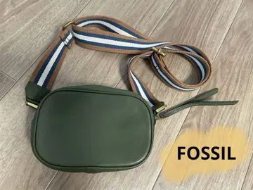 FOSSIL 파슬 숄더백 가죽 그린 카메라백
