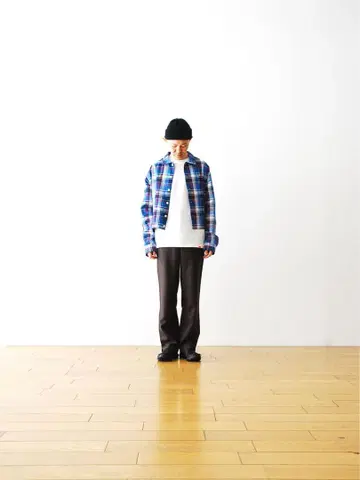 DIGAWEL 디가웰 C/R CHECK BLOUSON 셔츠 사이즈 1