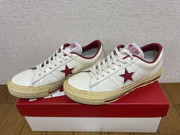 CONVERSE ONE STAR 화이트/레드 스니커즈