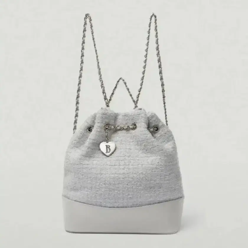 韓国 The barnnet ホワイトツイード巾着バッグ 韓国 The barnnet ホワイトツイード巾着バッグ The Barnnet (ザ