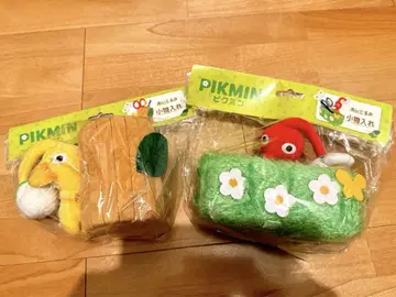 피크민 봉제 인형 소품함 세트