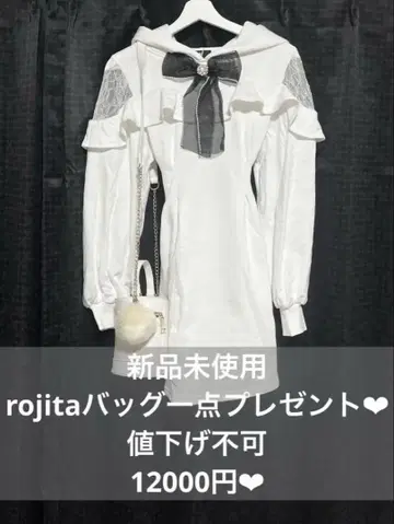 택 포함 새상품 ROJITA 원피스 미사용 로지타 양산형 천사계 패션