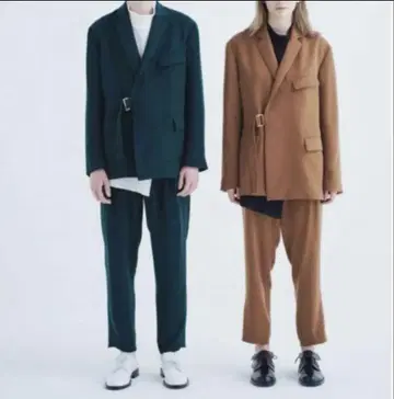 CULLNI 쿠르니 스튜디오스 별주 더블 새틴 테이퍼드 팬츠