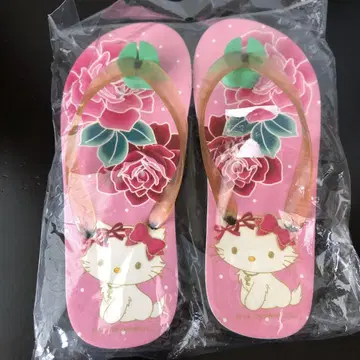 챠미 키티 비치 샌들 레어 레어 당시 물건 레트로 산리오 키티