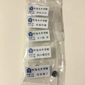 걸즈 앤 판처 걸즈 앤 판처 오아라이 여자 학원 명찰 명찰