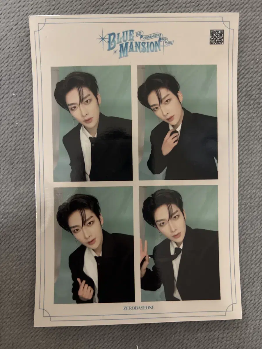 ZB1 fan con Ricky four-cut photo (price lowered)