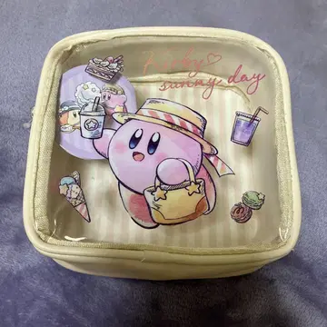 별의 커비 참 포함 전면 클리어 파우치