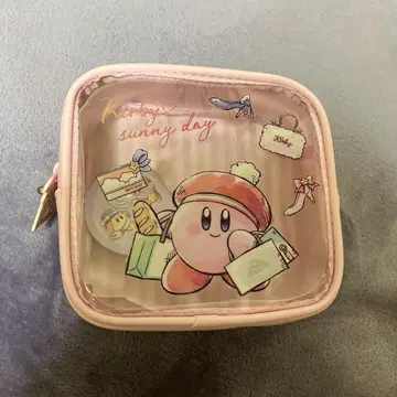 별의 커비 참 포함 전면 클리어 파우치