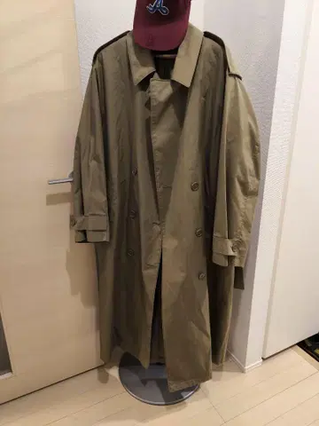 유니클로 U 카키 더블 브레스트 트렌치코트 XL