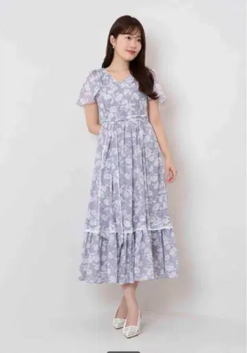 헤르립토 카멜리아 비올 벨트 드레스