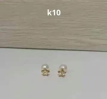 Samantha Tiara 사만다 티아라 k10 펄 별 모양 귀걸이