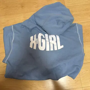 xgirl 블루 후드티 아우터 파랑 스트릿 y2k