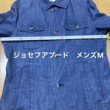 조셉 아부드 네이비 데님풍 린넨 남성용 자켓 M 사이즈