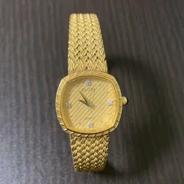 손목시계 작동품 ELGIN 엘진 쿼츠 여성용 아날로그 워치
