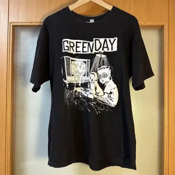 GREEN DAY 밴딩 티셔츠 그린 데이 빈티지 구제 의류