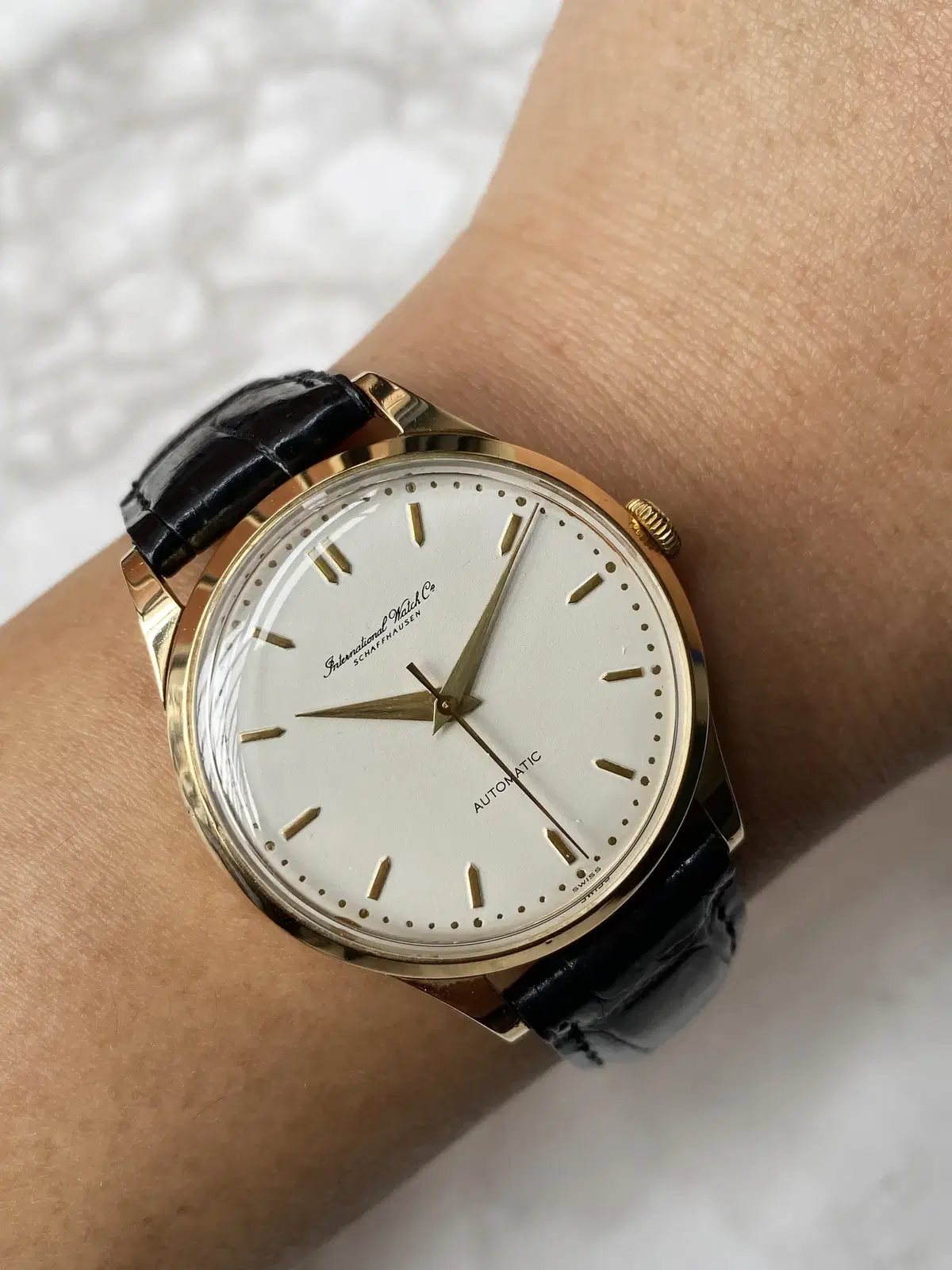 18k Gold Vintage Iwc Automatic cal 853