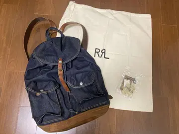 RRL 데님 럭색 백팩, 택 및 수납 봉투 포함