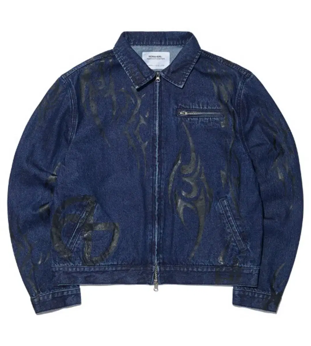 No Manual Denim Jacket Deep Blue L