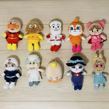 프리치 콩 호빵맨 봉제 인형 묶음 판매 10개