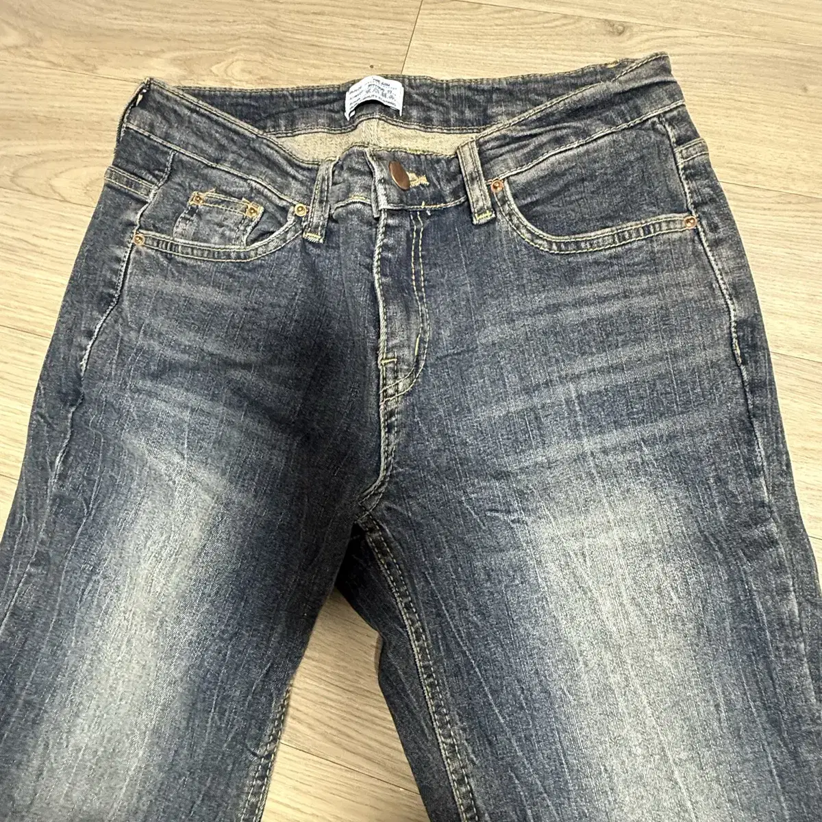 에이블리 부츠컷 중청 데님 M