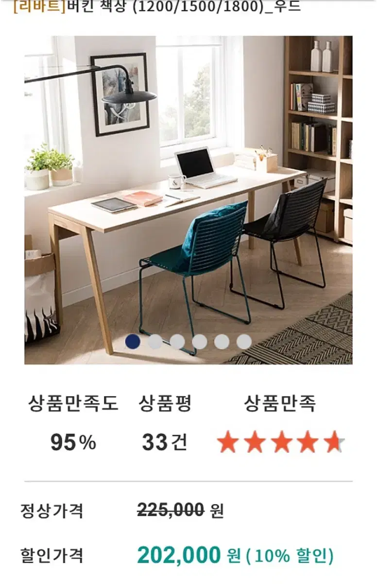 Livart Birkin Wood Desk 1500